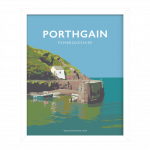 Porthgain Pembrokeshire Coastal Path Sir Benfro Wales Poster Print West Seaside Welsh Posters Travel Railway