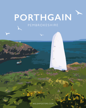 Porthgain Marker Poster Pembrokeshire