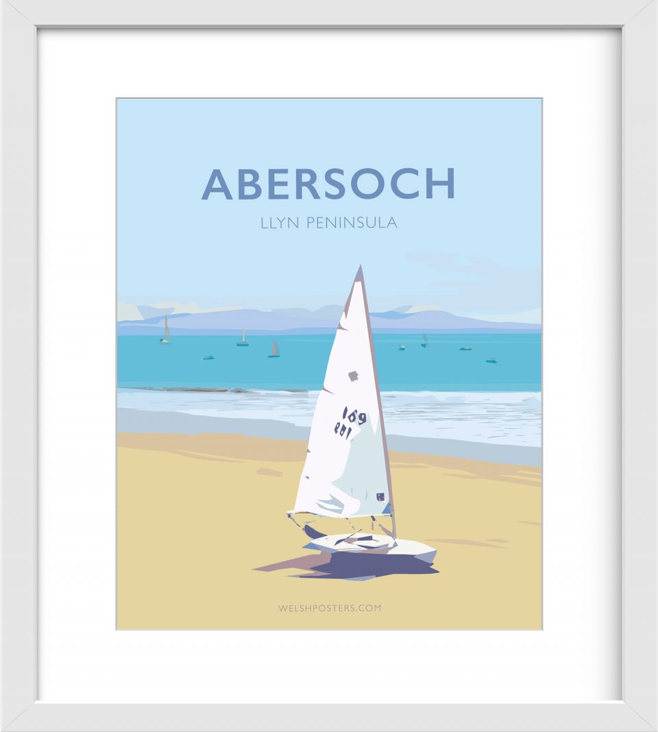 Abersoch sailing graphic design