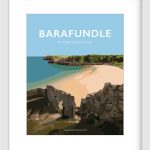 Barafundle Seaside Travel Poster