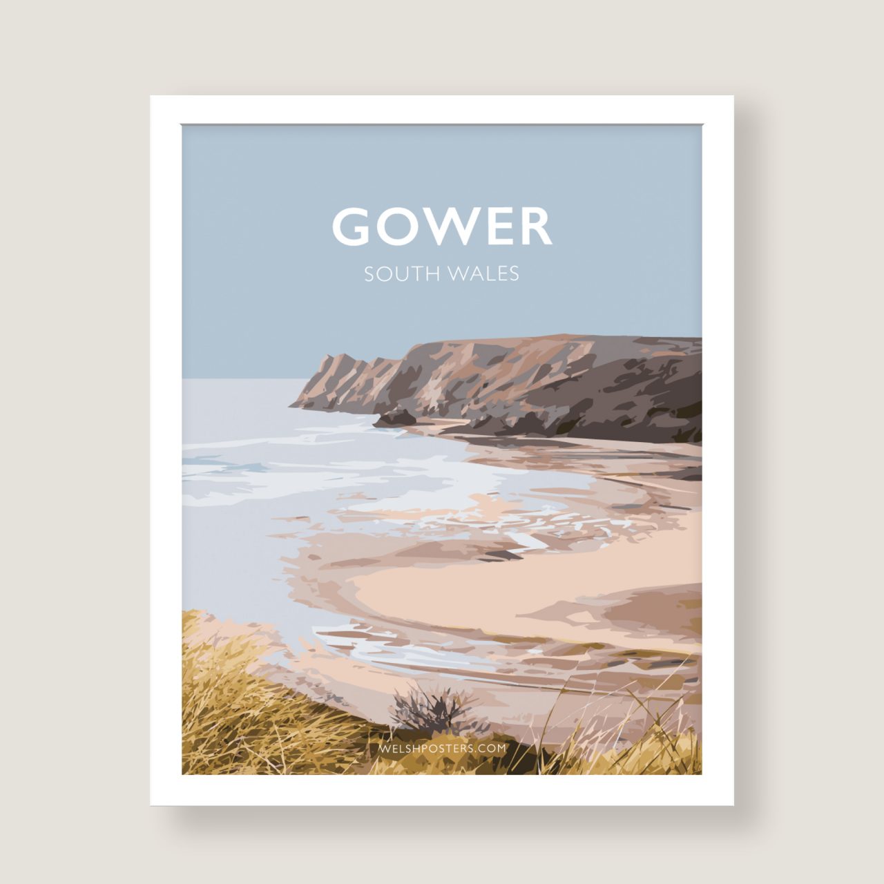 GOWER Travel Poster GOWER Gower Travel Posters, South Wales Prints