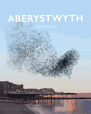 aberystwyth pier starlings poster ceredigion travel posters prints welsh web