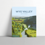 wye valley river wye welsh poster print wales travel posters prints