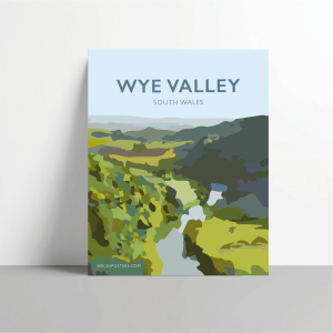WYE VALLEY Travel Poster - WYE VALLEY Brecon Beacons Travel Posters ...