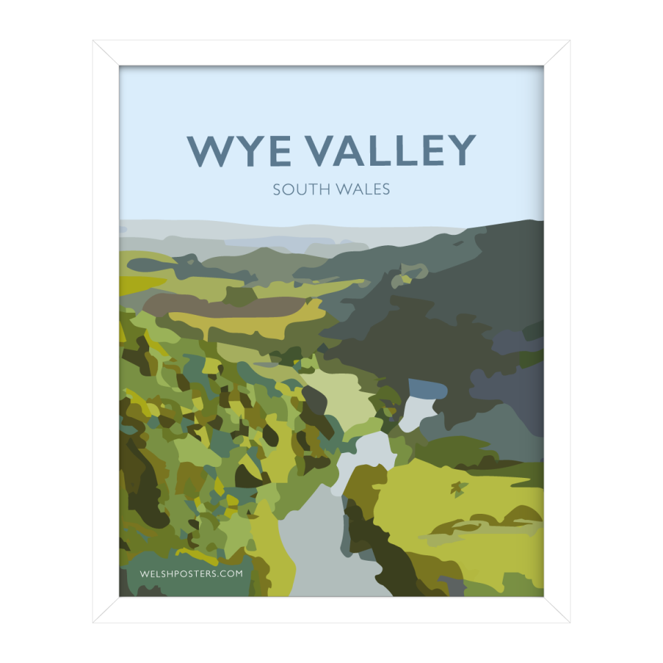 WYE VALLEY Travel Poster WYE VALLEY Brecon Beacons Travel Posters