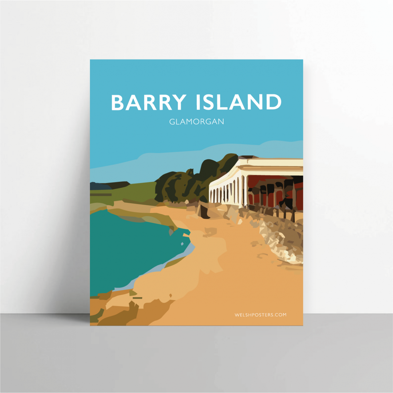 barry island poster gavin stacey welsh poster print wales travel metal print