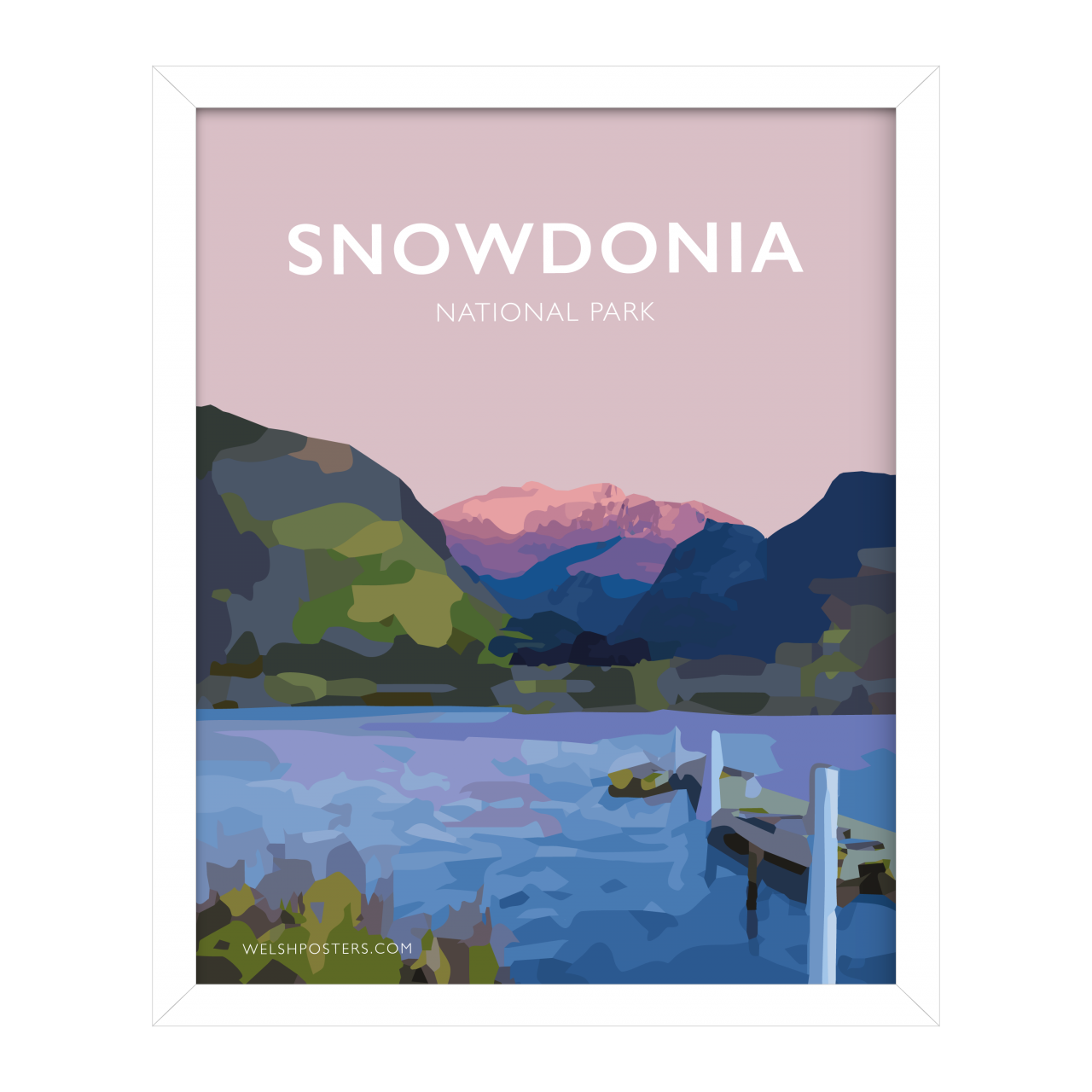 Snowdon Old Travel Poster reproduction 