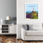 anglesey north wales poster travel vintagestyle framed poster