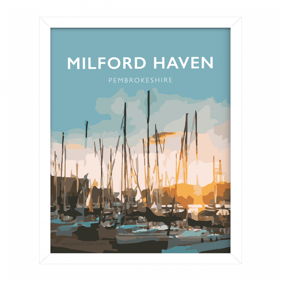 MILFORD HAVEN Travel Poster MILFORD HAVEN New, Pembrokeshire Posters