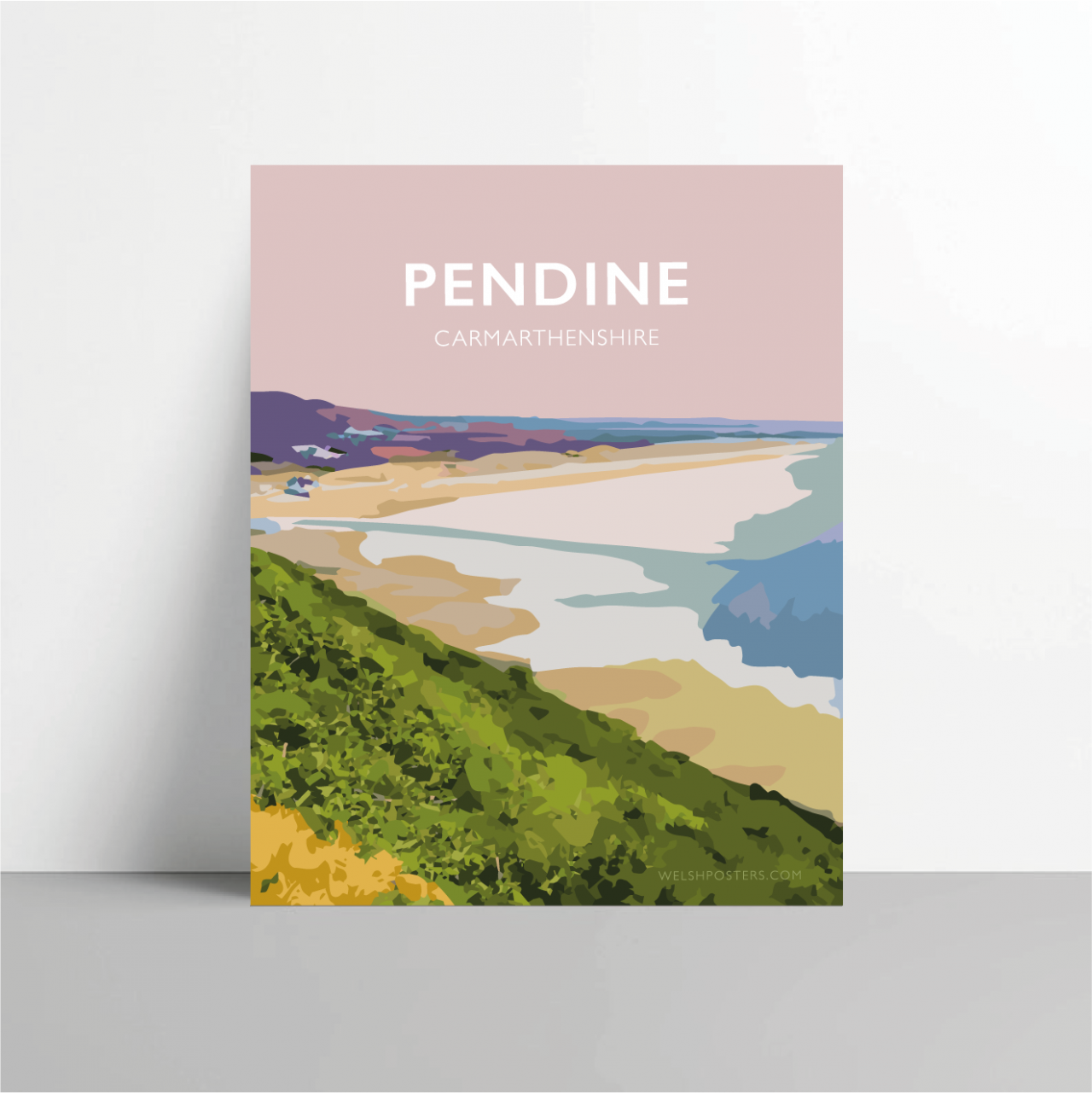 PENDINE SANDS Travel Poster - PENDINE SANDS Best sellers ...