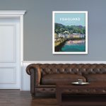 Fishguard Pembrokeshire Town Framed Coast Print Wales West North Pembs Poster Welsh Posters Travel Railway