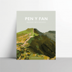 pen y fan welsh Cymraeg cmyru posteri teithio cymraeg printiau welsh posters welsh language print prints panel art
