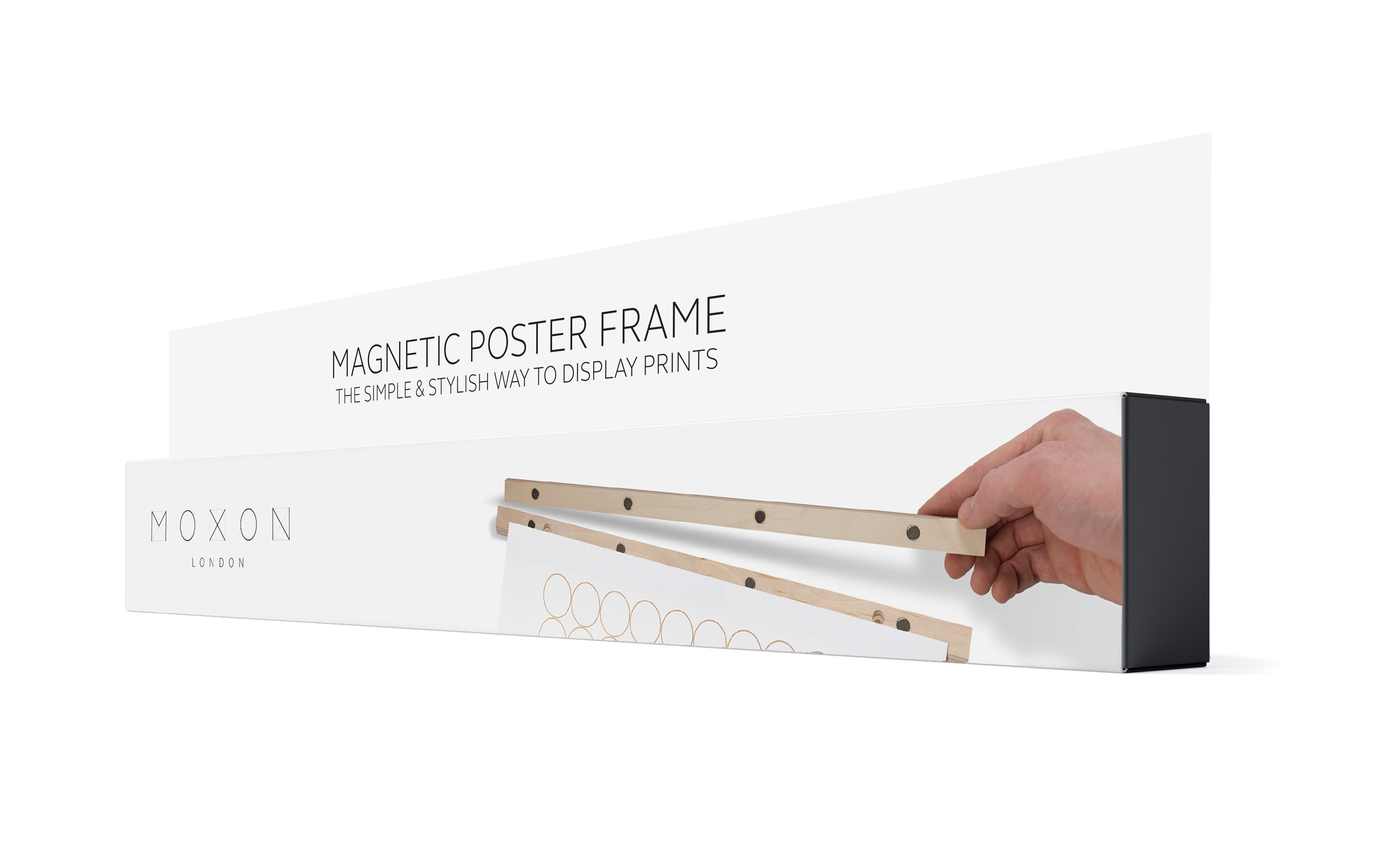 Magnetic poster frame Moxon welsh poster magnet hanger packaging hangers
