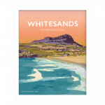 Whitesands Bay pembrokeshire wales beach coast poster print west south seaside welsh posters travel railway retro