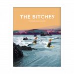 the bitches ramsey sound kayaking rapids pembrokeshire wales poster print west ramsey island welsh posters travel railway gift