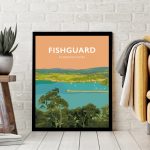 Fishguard Pembrokeshire Ferry Goodwick Sir Benfro West North Wales Poster Print West Seaside Welsh Posters Travel Railway Beautiful Visit Wales