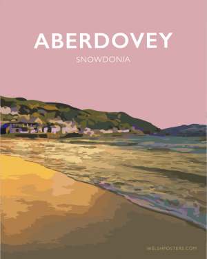 Aberdovey Aberdyfi Snowdonia Harbour Beach Gwynedd Eryri North Wales Coastal Seaside Poster Print Welsh Posters