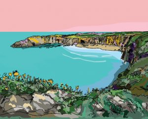 View over Traeth Llyfn Beach (Limited Edition)